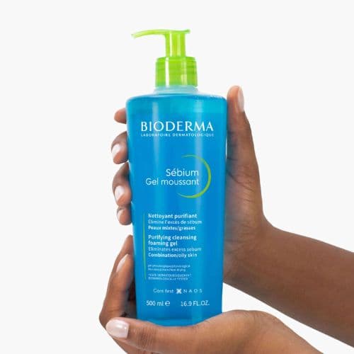 Gel Moussant Nettoyant Purifiant Peaux Grasses Sébium BIODERMA 500ml